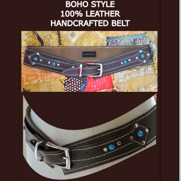 Brand new - BOHO STYLE Belt - 100% full grain leather